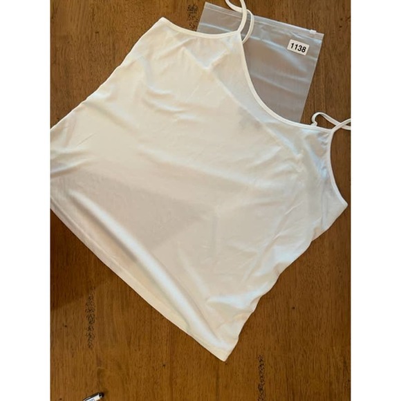 LIsa Rinna White Overlay Blouse - 1X - Picture 1 of 3